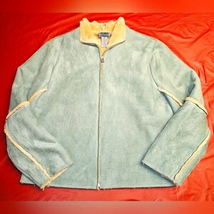 Cambridge Dry Goods Velvet w/Faux Fur Lining Soft & Warm Jacket/Coat szXL E.U.C.